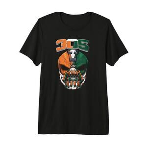 Miami 305 Gritty Orange Green South Florida T-Shirt